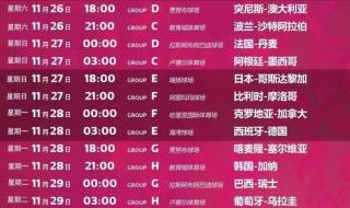 足球国际赛2022赛程